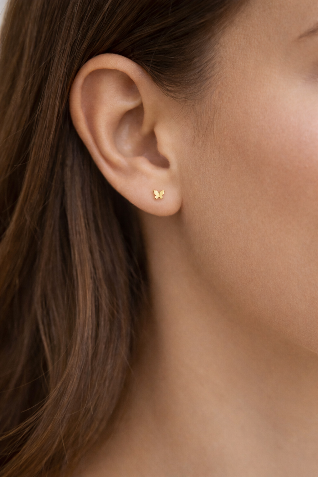 The Naa’m Laawol 14K Solid Gold Traveler’s Butterfly Studs - Image 3